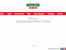 Tablet Screenshot of bensalembeerandsoda.com